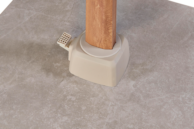 Challenger T2 premium zweefparasol  teaklook - champagne 260x350cm - afbeelding 5