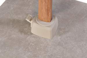 Challenger T2 premium zweefparasol  teaklook - champagne 350x260cm - afbeelding 6