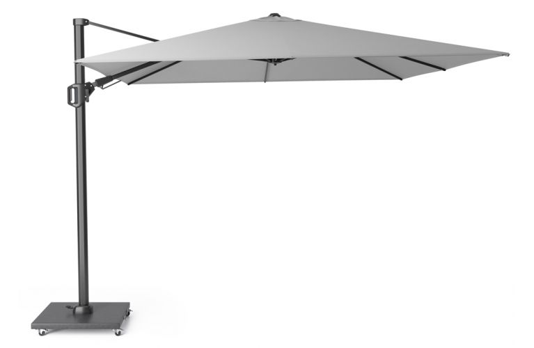 Challenger T2 zweefparasol 300x300cm light grey  - afbeelding 1