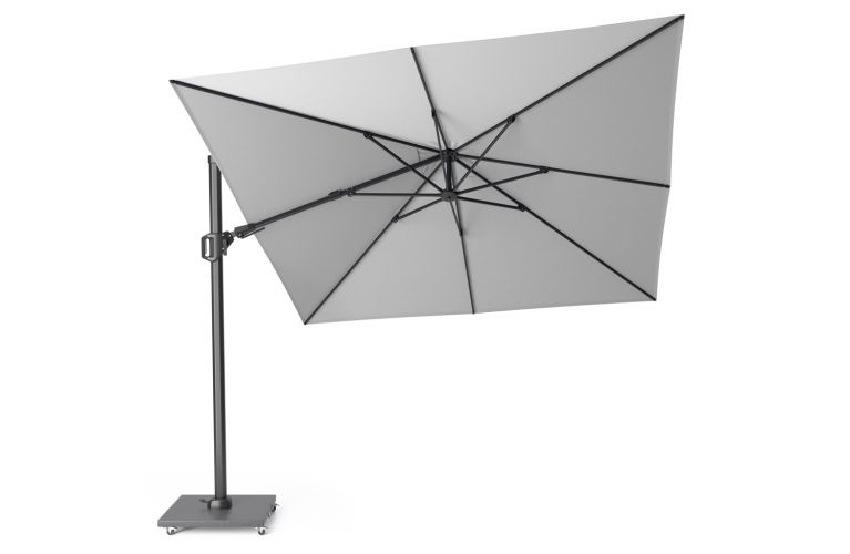 Challenger T2 zweefparasol 300x300cm light grey  - afbeelding 2