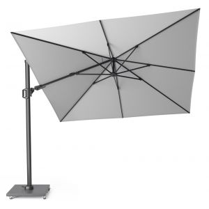 Challenger T2 zweefparasol 300x300cm light grey  - afbeelding 2