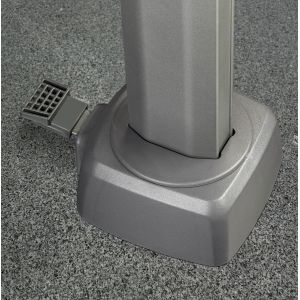 Challenger T2 zweefparasol 300x300cm light grey compleet showroomverlater - afbeelding 4