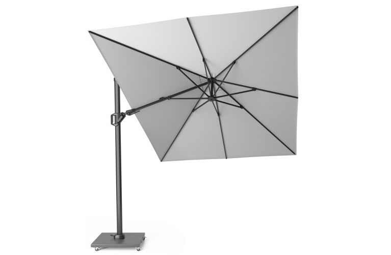 Challenger T2 zweefparasol 350x260cm light grey - afbeelding 2