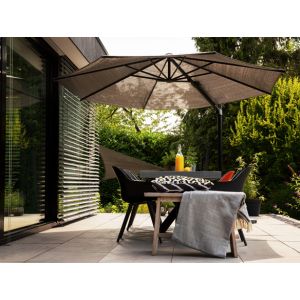 Coolfit zweef parasol 350cm antraciet nesling - afbeelding 3