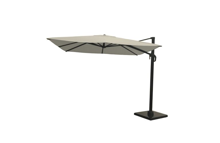 Coolfit zweef parasol 3x3m gebroken wit nesling - afbeelding 1