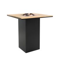 Cosi Loft 100 bar table black alu - teak top showroomverlater - afbeelding 1