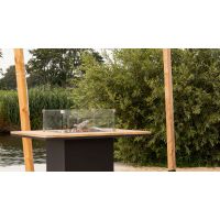 Cosi Loft 100 bar table black alu - teak top showroomverlater - afbeelding 2