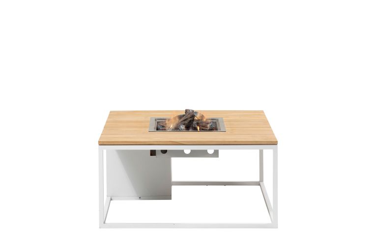 Cosi Loft 100 white alu - teak top laatste - afbeelding 1