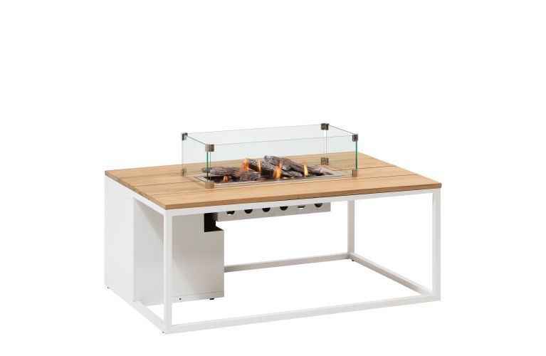 Cosi Loft 120 white alu - teak top - afbeelding 2