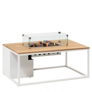 Cosi Loft 120 white alu - teak top - afbeelding 2