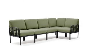 Nardi Komodo 5 loungeset modulair antraciet grigio acryl kussenset - afbeelding 5