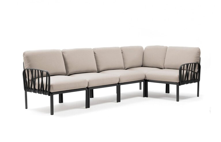 Komodo 5 loungeset antraciet kussenset adriatic sunbrella - afbeelding 4