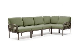 Komodo 5 loungeset tortora frame kussenset giungla sunbrella