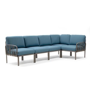 Komodo 5 loungeset tortora frame kussenset Adratic sunbrella
