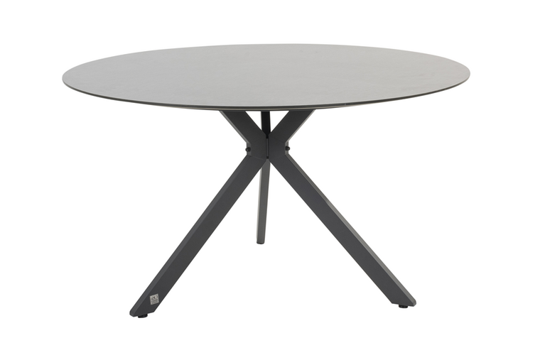 Locarno  dining tuintafel 130cm hpl slate antraciet