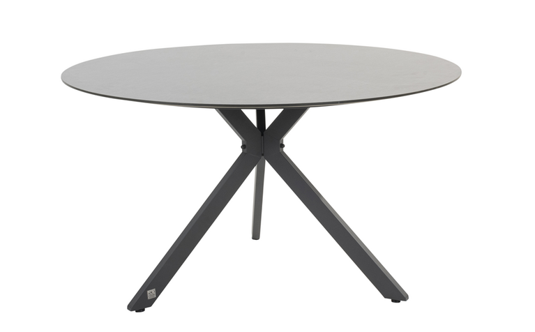 Locarno  dining tuintafel 130cm hpl slate antraciet - afbeelding 1