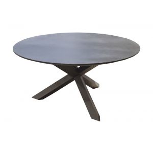 Marseille dining tuintafel 150cm rond alu - keramiek - afbeelding 1