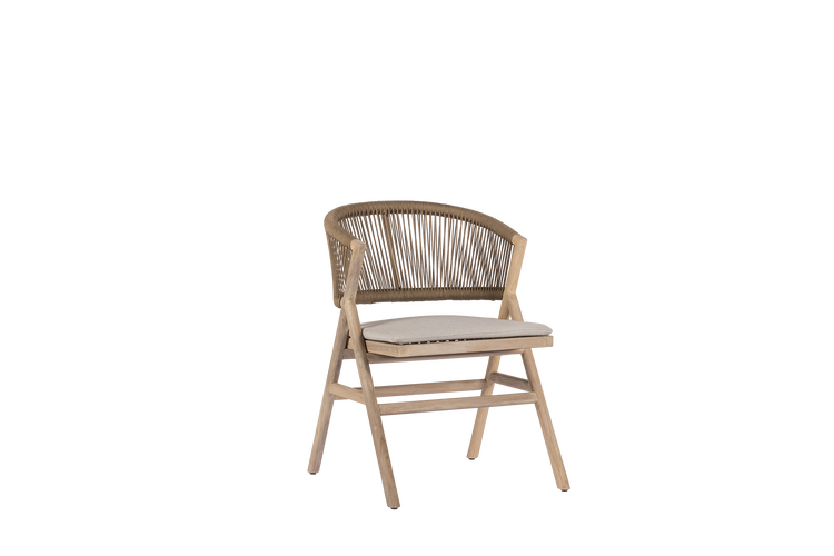 Max & Luuk Alice dining tuinstoel camel - aged teak