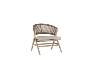 Max & Luuk Alice loungechair camel - aged teak - afbeelding 1