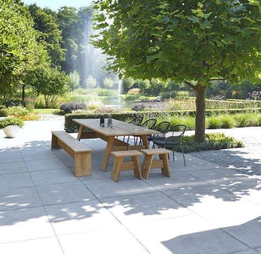 Max & Luuk Anna dining tuinstoel lava rope incl. zitkussen