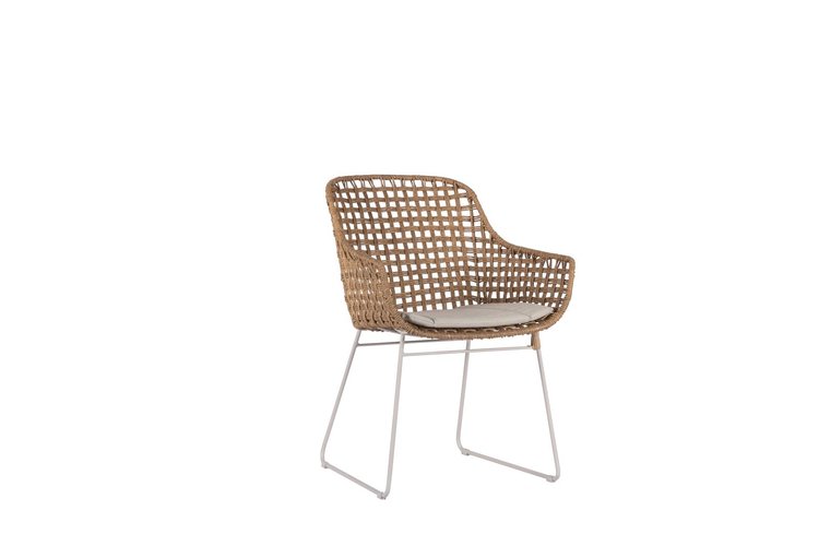Max & Luuk Aria dining tuinstoel fibre safari incl zitkussen showroomverlater