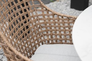 Max & Luuk Aria dining tuinstoel fibre safari incl zitkussen showroomverlater - afbeelding 2