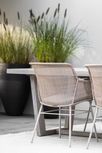 Max & Luuk Daley dining tuinstoel fibre linen Laatste stoel - afbeelding 2