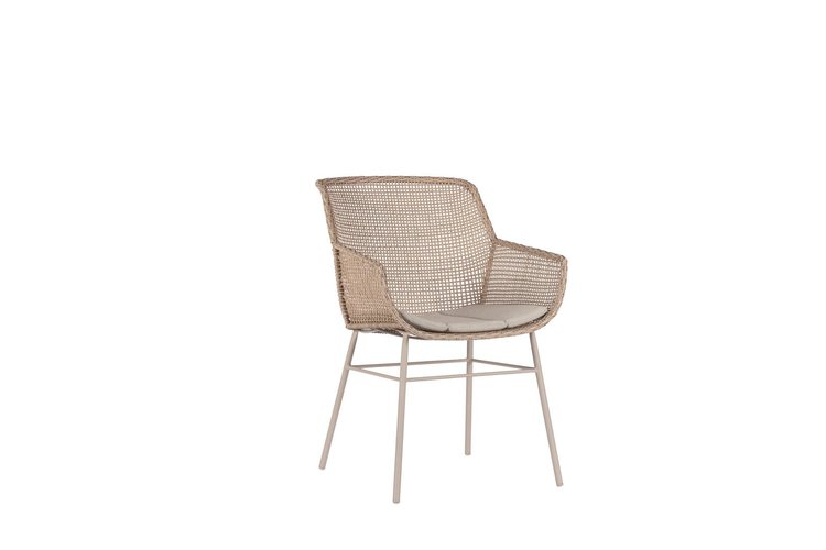 Max & Luuk Daley dining tuinstoel fibre linen Laatste stoel