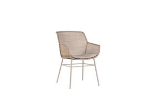 Max & Luuk Daley dining tuinstoel fibre linen Laatste stoel - afbeelding 1