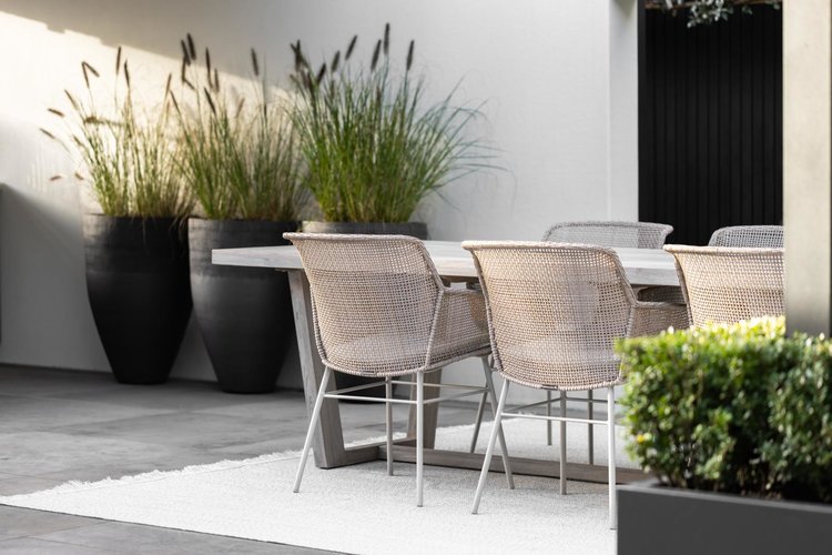 Max & Luuk Daley dining tuinstoel fibre linen Laatste stoel - afbeelding 3