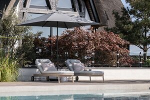 Max & Luuk Gray lounger aged teak 50% korting  - afbeelding 3