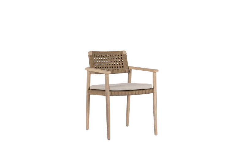 Max & Luuk Jago dining chair aged teak - rope
