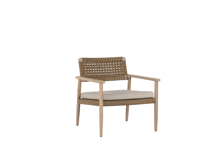 Max & Luuk Jago loungechair aged teak - rope