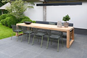 Max & Luuk kane dining chaiRs moss  set van 4 stuks showroomverlaters - afbeelding 3