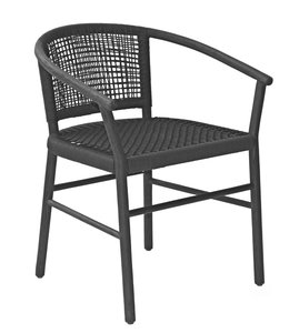 Max & Luuk Kevin dining chair lava - charcoal teak - afbeelding 1