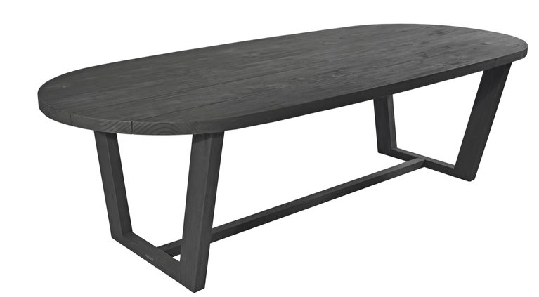 Max & Luuk Lauren dining tuintafel charcoal oval 270x110cm