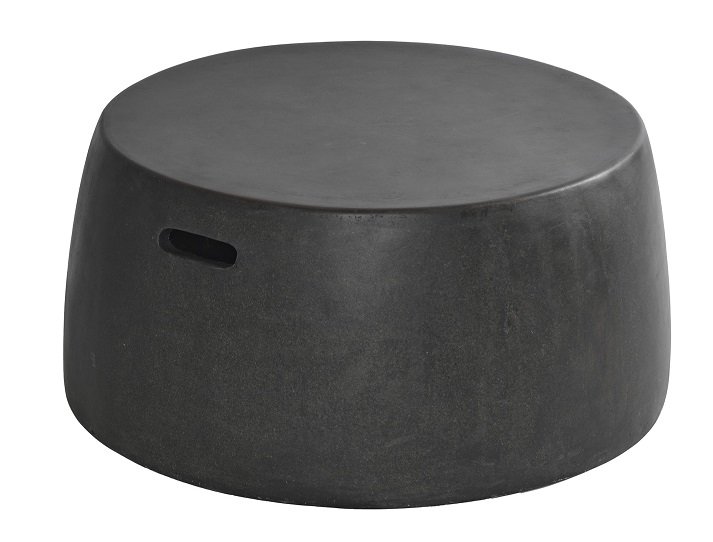 Max & Luuk Nick coffeetable graphite fiberglass 75cm