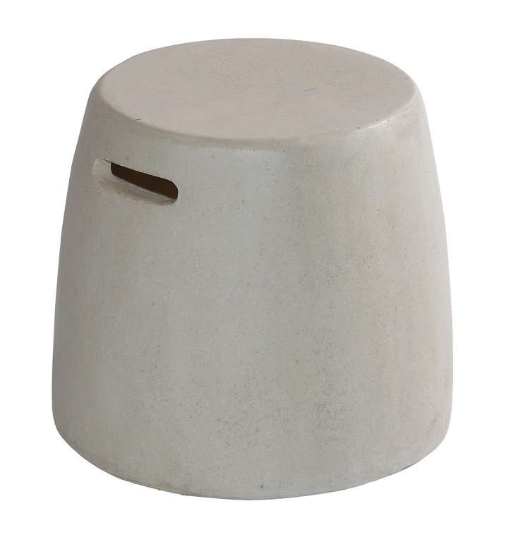 Max & Luuk Nick side table cemento white fiberglass 36cm