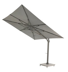 Max & Luuk Vince zweefparasol 300x300cm donkergrijs excl voet - afbeelding 1