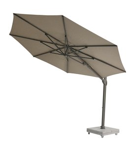 Max & Luuk Vince zweefparasol 350cm taupe excl voet - afbeelding 1