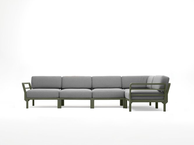 Maximo 5 loungeset cactues frame kussenset Lava sunbrella