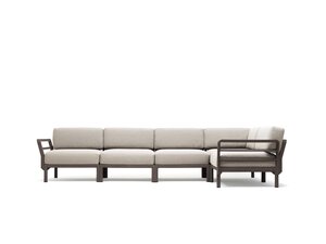 Maximo 5 loungeset terra frame kussenset perla sunbrella