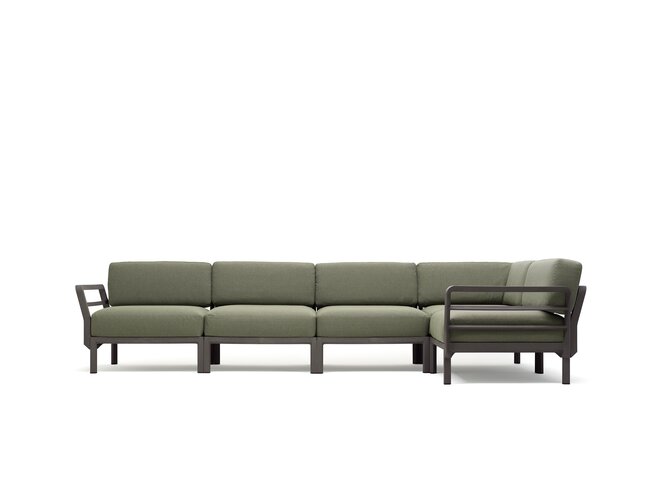 Maximo 5 loungeset terra frame kussenset Timo sunbrella