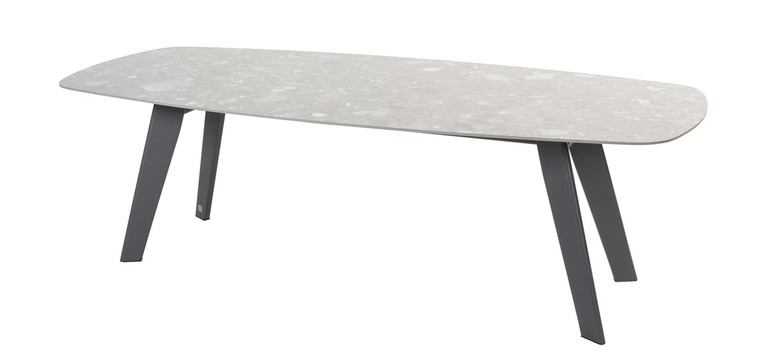Montana dining tuintafel 240x103cm keramiek terrazzo showroomverlater - afbeelding 1