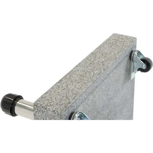 Monza parasolvoet 60kg natuursteen 4 wielen - afbeelding 2