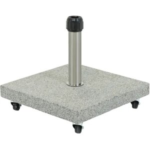 Monza parasolvoet 60kg natuursteen 4 wielen - afbeelding 1
