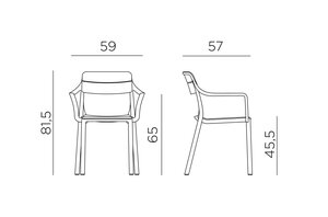Nardi Cassia dining tuinstoel corda - afbeelding 2