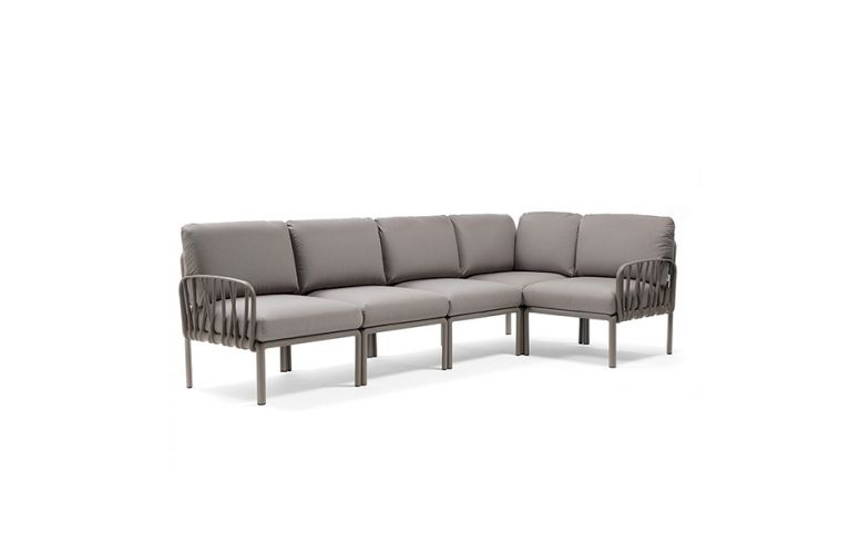 Nardi komodo 5 loungeset modulair tortora grigio kussenset
