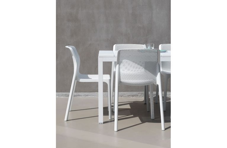 Nardi Rio 210 kunststof - alu uitschuiftafel bianco - afbeelding 3