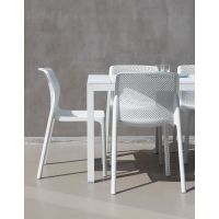 Nardi Rio 210 kunststof - alu uitschuiftafel bianco - afbeelding 3